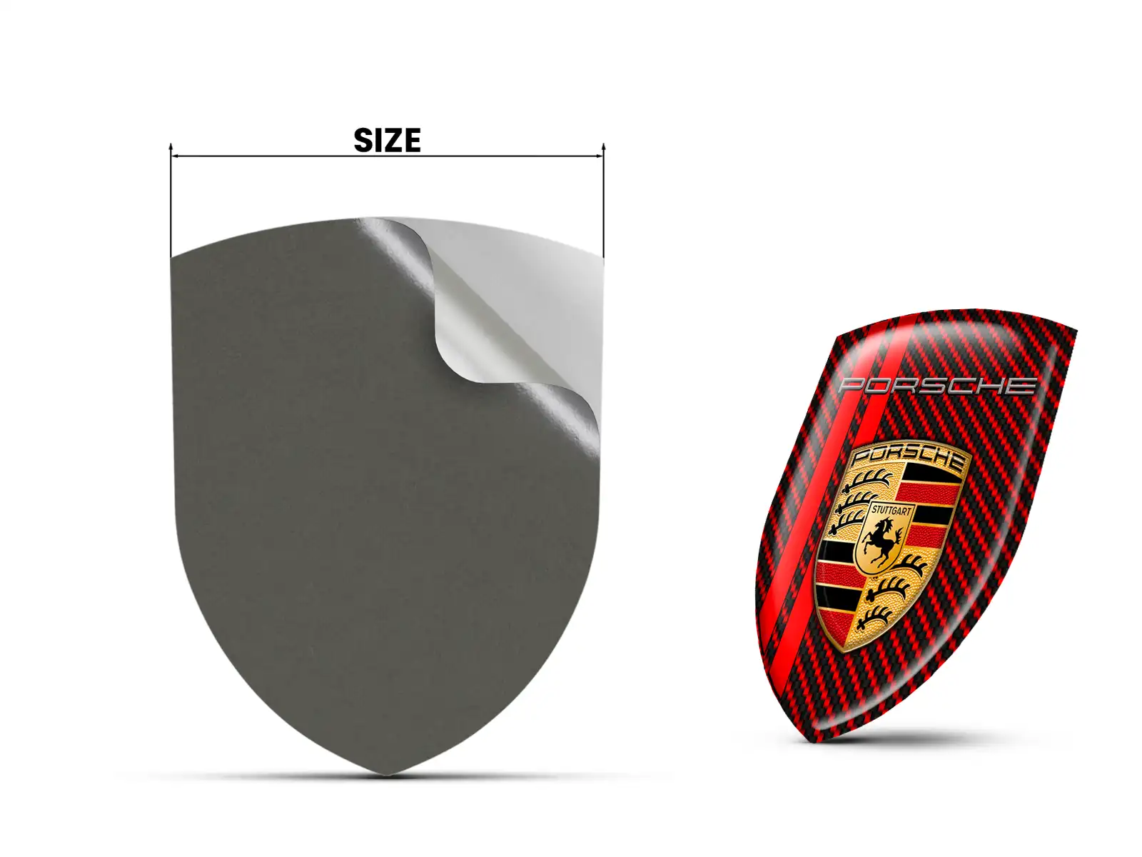 Porsche Stoßsticker Individuell Sportlich Anpassbar Minimal